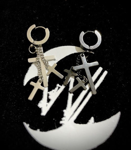 Cross earrings